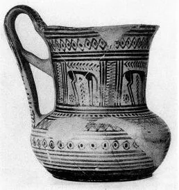 OINOCHOE (ATHENIAN GEOMETRIC, SILHOUETTE)