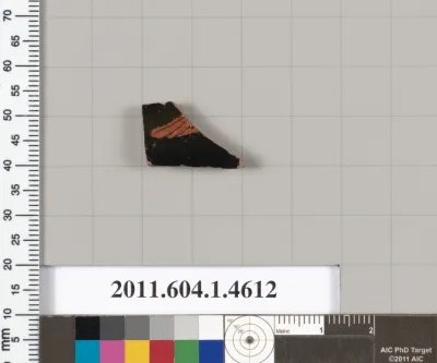 Terracotta fragment of a kylix (drinking cup)