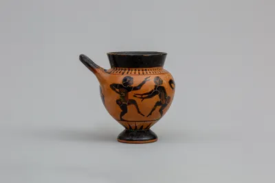 Terracotta one-handled drinking cup