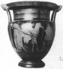 KRATER, COLUMN (ATHENIAN, RED-FIGURE)
