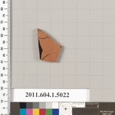 Terracotta fragment of a kylix (drinking cup)