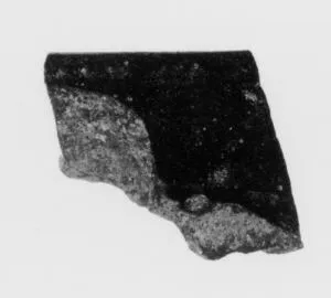 CHALICE, FRAGMENT (ETRUSCAN, BUCCHERO)