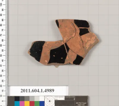 Terracotta fragment of a kylix (drinking cup)