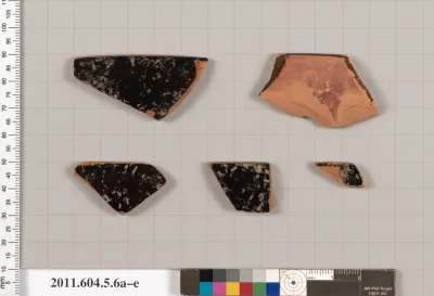 Terracotta rim fragments of kylikes (drinking cups)