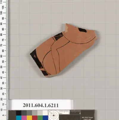 Terracotta fragment of a kylix (drinking cup)