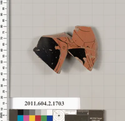 Terracotta fragment of a skyphos (deep drinking cup)