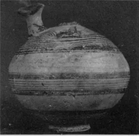 JUG (MYCENEAN, RED-BROWN ON BUFF WARE)