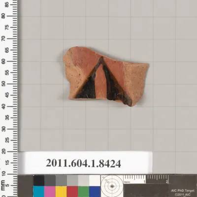 Terracotta fragment of a kylix (drinking cup)