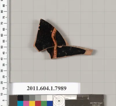 Terracotta fragment of a kylix (drinking cup)