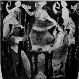 AMPHORA, NECK (SOUTH ITALIAN, CAMPANIAN, RED-FIGURE)