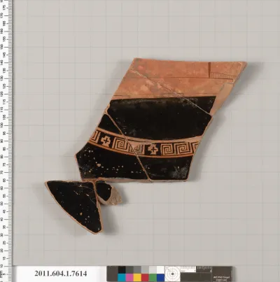 Terracotta fragment of a kylix (drinking cup)