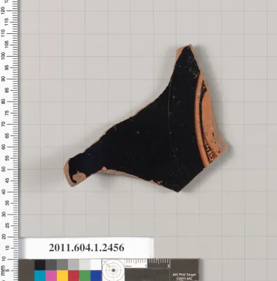 Terracotta fragment of a kylix (drinking cup)