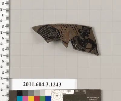 Terracotta rim fragment of a kyathos (cup-shaped ladle)