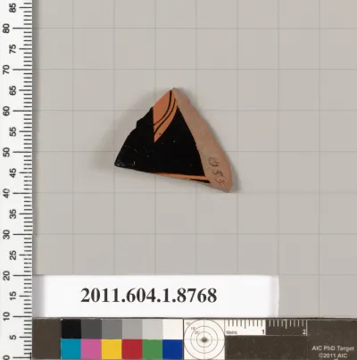 Terracotta fragment of a kylix (drinking cup)