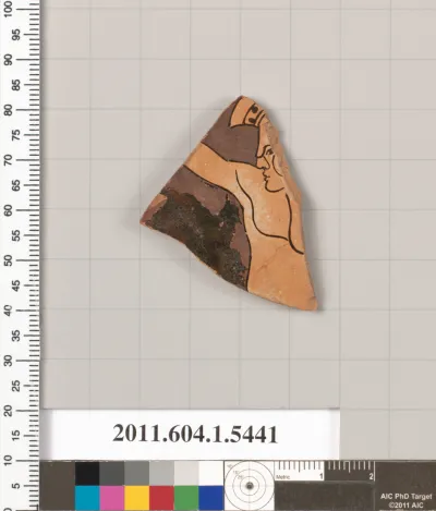 Terracotta fragment of a kylix (drinking cup)