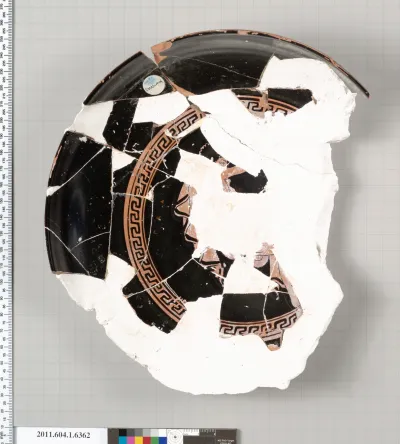 Terracotta fragment of a kylix (drinking cup)