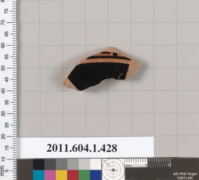 Terracotta fragment of a kylix (drinking cup)