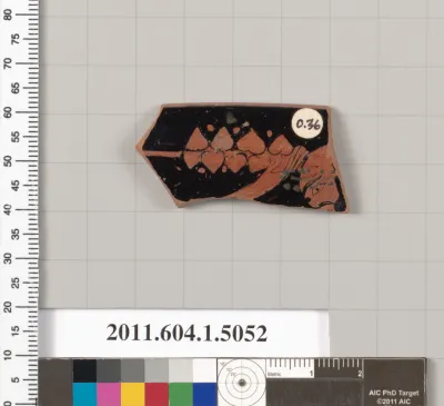 Terracotta fragment of a kylix (drinking cup)