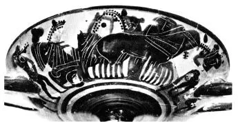 CUP A (ATHENIAN, BLACK-FIGURE)