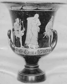 KRATER, CALYX (ATHENIAN, RED-FIGURE)