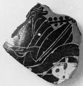 CHOUS, FRAGMENT (ATHENIAN, BLACK-FIGURE)