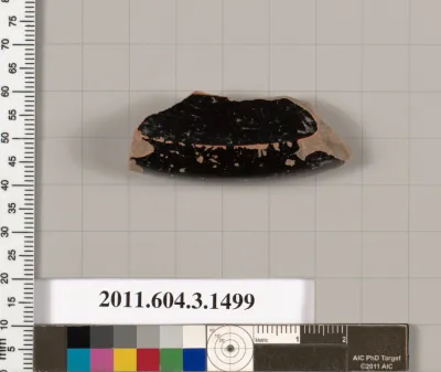 Terracotta fragment of a skyphos (deep drinking cup)