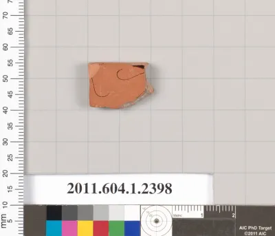 Terracotta fragment of a kylix (drinking cup)