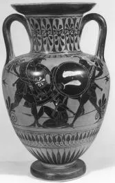 AMPHORA, NECK (ATHENIAN, BLACK-FIGURE)