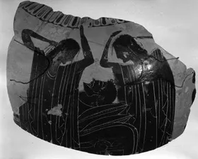 LOUTROPHOROS, FRAGMENT (ATHENIAN, BLACK-FIGURE)