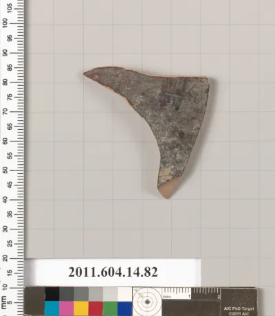 Terracotta fragment of a closed shape