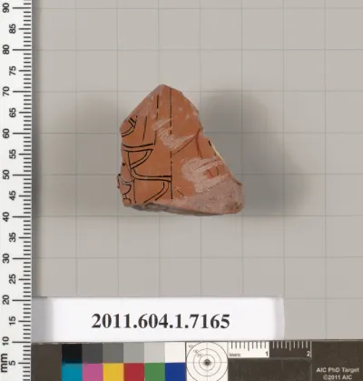 Terracotta fragment of a kylix (drinking cup)