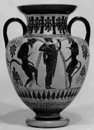 AMPHORA, NECK (ATHENIAN, BLACK-FIGURE)