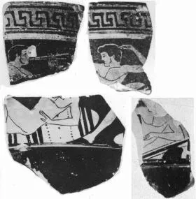 KRATER, VOLUTE, FRAGMENTS (ATHENIAN, RED-FIGURE)
