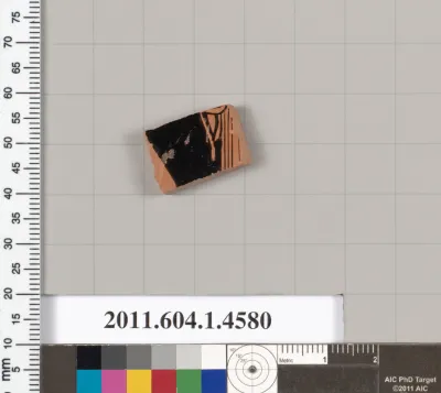 Terracotta fragment of a kylix (drinking cup)