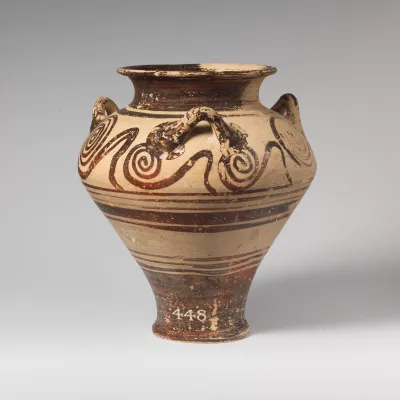 Terracotta pithoid jar