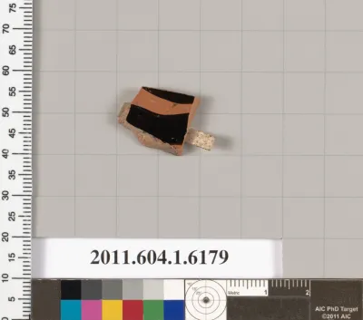 Terracotta fragment of a kylix (drinking cup)