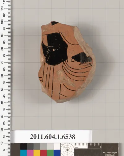 Terracotta fragment of a kylix (drinking cup)