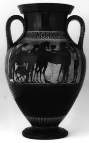 AMPHORA, BELLY, TYPE A (ATHENIAN, BLACK-FIGURE)