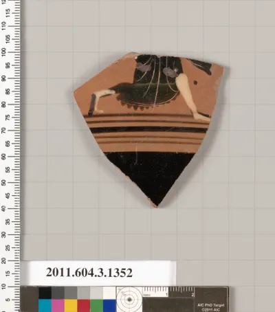 Terracotta fragment of a skyphos (deep drinking cup)