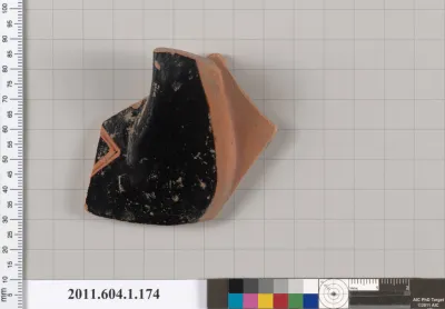 Terracotta fragment of a kylix (drinking cup)