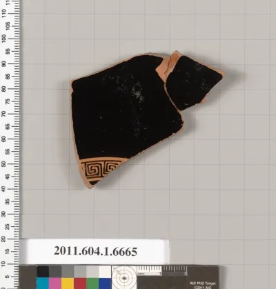 Terracotta fragment of a kylix (drinking cup)