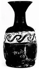 LEKYTHOS, SQUAT (ATHENIAN, BLACK PATTERN)