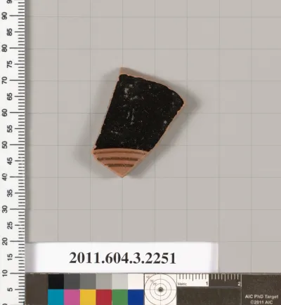 Terracotta fragment of a kylix (drinking cup)