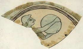 CUP, FRAGMENT (ATHENIAN, BLACK-FIGURE)