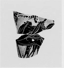 OINOCHOE, FRAGMENT (ATHENIAN, BLACK-FIGURE)