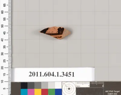 Terracotta fragment of a kylix (drinking cup)