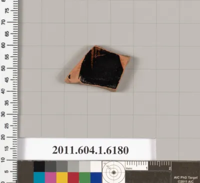 Terracotta fragment of a kylix (drinking cup)