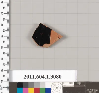 Terracotta fragment of a kylix (drinking cup)