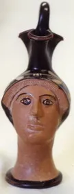 FIGURE VASE, OINOCHOE (ATHENIAN, RED-FIGURE)