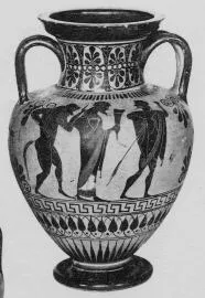 AMPHORA, NECK (ATHENIAN, BLACK-FIGURE)